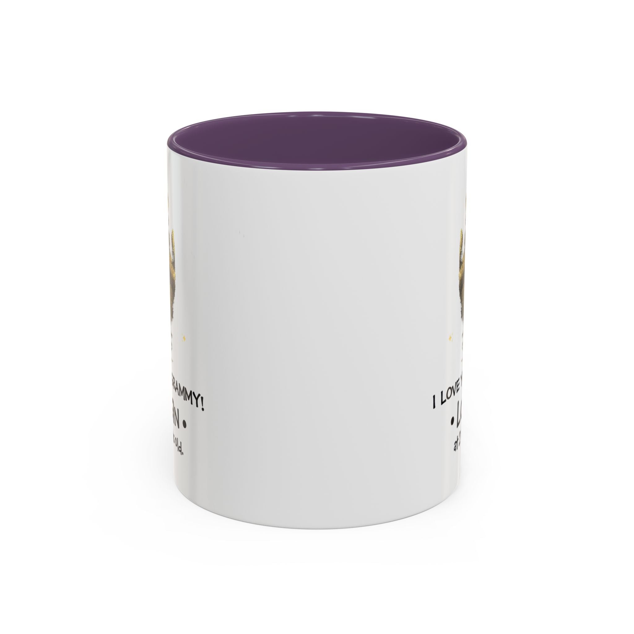 Personalized Grandma Coffee Mug - I Love You Grammy with Handprint Design