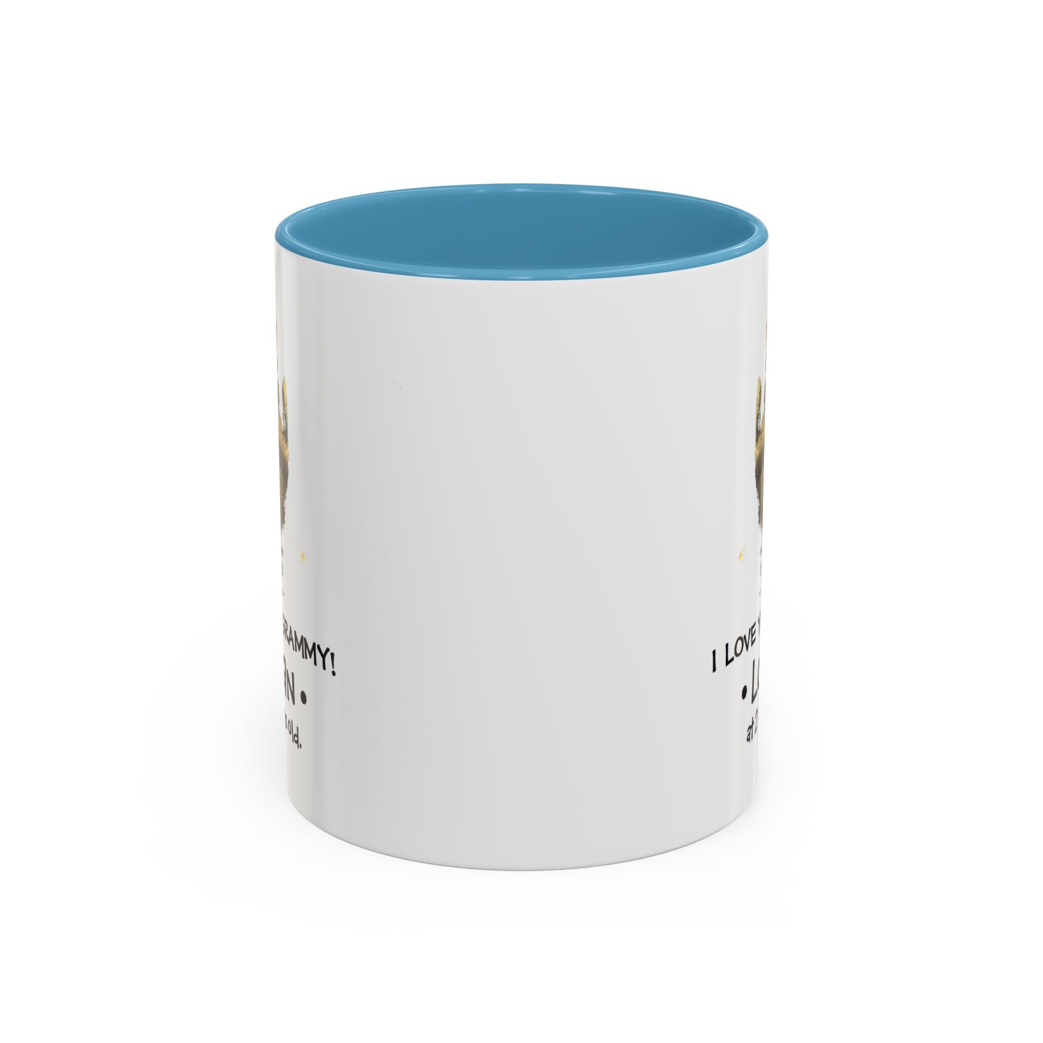 Personalized Grandma Coffee Mug - I Love You Grammy with Handprint Design