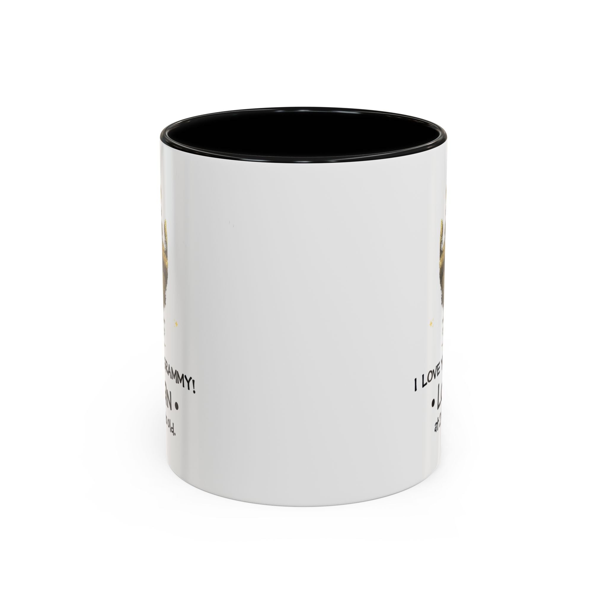Personalized Grandma Coffee Mug - I Love You Grammy with Handprint Design