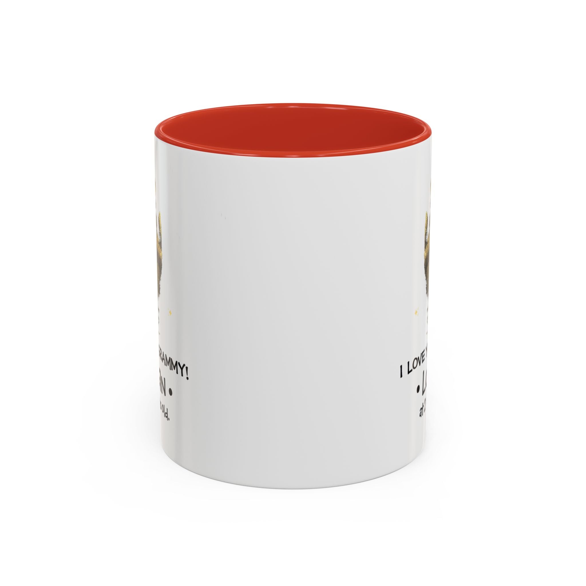 Personalized Grandma Coffee Mug - I Love You Grammy with Handprint Design